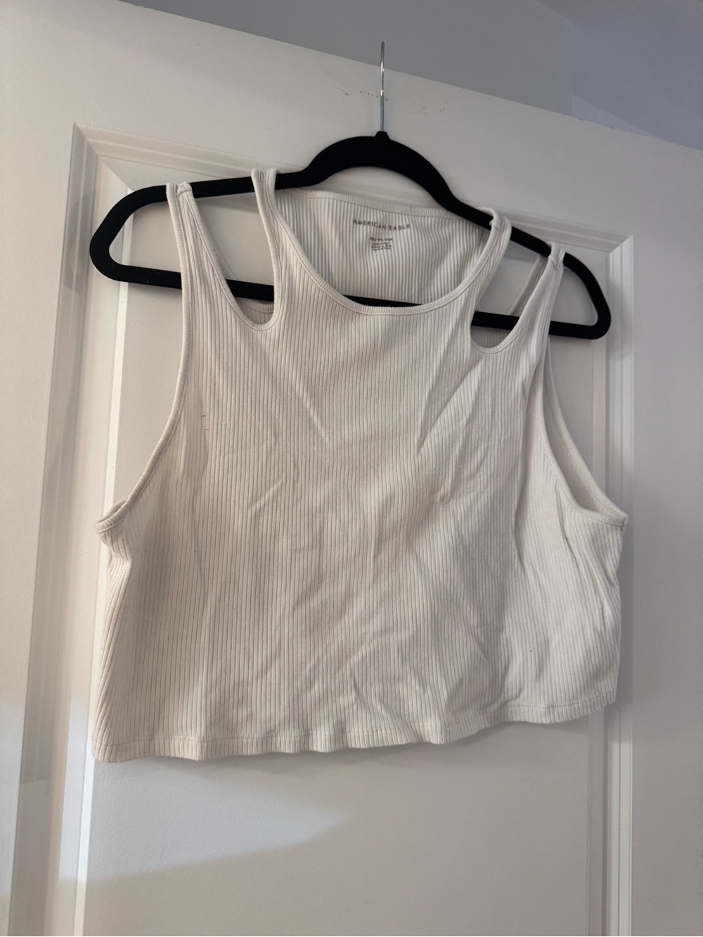 American Eagle Outfitters White Tank Crop Top